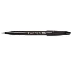Marker pentru caligrafie, negru, Brush Pen Touch Pentel-PESES15CA
