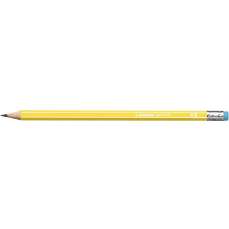 Creion cu guma, HB, corp galben, 160 Stabilo