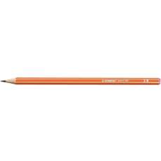 Creion fara guma, HB, corp portocaliu, 160 Stabilo