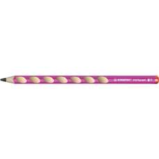 Creion fara guma, HB, pentru dreptaci, corp roz, ergonomic EASYgraph Stabilo