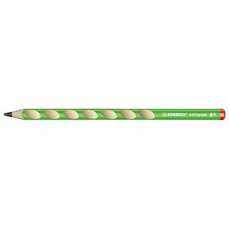 Creion fara guma, HB, pentru dreptaci, corp verde, ergonomic EASYgraph Stabilo