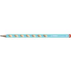 Creion fara guma, HB, pentru dreptaci, corp albastru deschis, ergonomic EASYgraph S Stabilo