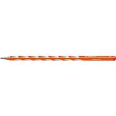 Creion fara guma, HB, pentru dreptaci, corp portocaliu, ergonomic EASYgraph S Stabilo