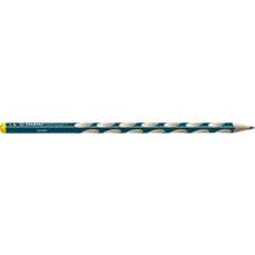 Creion fara guma, HB, pentru stangaci, corp verde petrol, ergonomic EASYgraph S Stabilo
