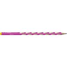 Creion fara guma, HB, pentru stangaci, corp roz, ergonomic EASYgraph S Stabilo