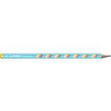 Creion fara guma, HB, pentru stangaci, corp albastru, ergonomic EASYgraph S Stabilo