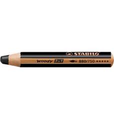 Creion colorat negru Woody 3 in 1 Stabilo SW880/750