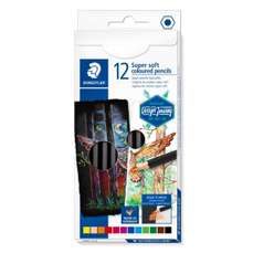 Creioane colorate 12culori/set, Super Soft Staedtler