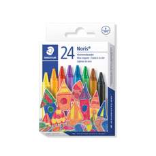 Creioane colorate cerate, 24culori/set, Noris Staedtler