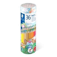 Creioane colorate 36culori/set, cutie metalica, Noris Staedtler