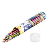 Creioane colorate 12culori/set, cutie metal, Compact Wopex Staedtler