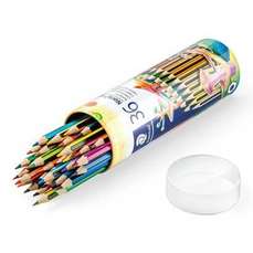 Creioane colorate 36culori/set, cutie metal, Compact Wopex Staedtler