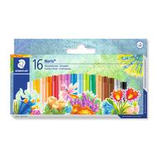 Creioane colorate cerate pe baza de ulei, 16culori/set, Staedtler ST-241-NC16