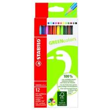 Creioane colorate 12culori/set, Greencolors Stabilo SW601912