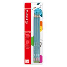 Creion cu guma, HB, corp verde petrol, 3buc/set, 160 Stabilo SWB5073310