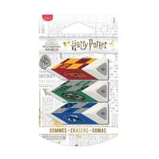 Guma cauciuc sintetic, 3buc/blister, Harry Potter Pyramide Maped