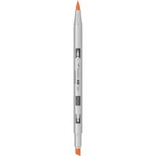 Marker dual brush, 2 varfuri, Light Orange P025, ABT Pro Tombow