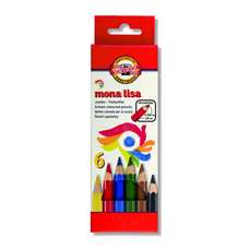 Creioane colorate 6culori/set, Jumbo Mona Lisa Koh-I-Noor