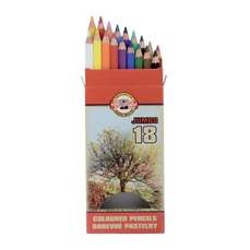 Creioane colorate 18culori/set, Jumbo Omega Koh-I-Noor