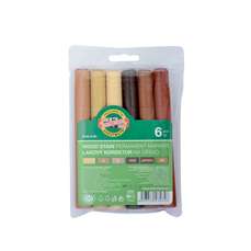 Permanent marker pentru mobilier/piele, 6cul/set, varf 1-5mm, Koh-I-Noor K4506-06