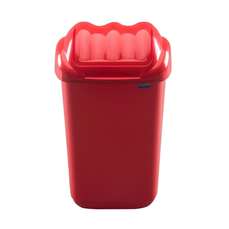 Cos plastic pentru gunoi, colectare selectiva, rosu, 30L, Fala Plafor