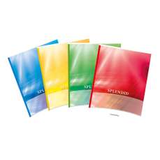 Caiet A4, 60file, matematica, diferite culori, Splendid Aurora