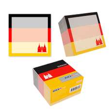 Notes autoadeziv cub 70mm x 70mm, 400 file/set, alb, Germany Stickn