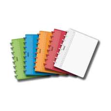 Caiet cu spira A5, 72file, dictando, coperta PP transparent color, Adoc Aurora