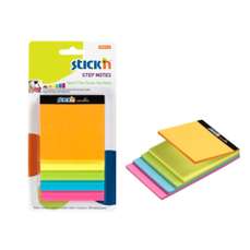 Notes autoadeziv 5x30 file/set, 5 culori neon, Magic Steps Stick'n HO-21423