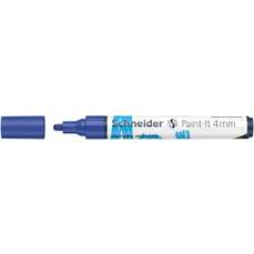 Permanent marker cu vopsea acrilica, albastru, varf 4,0 mm, Paint-It 320 Schneider