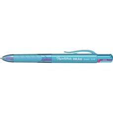 Pix retractabil, 4 culori, corp mixt, varf 1mm, InkJoy Quatro Sky Blue Fun Papermate