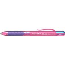 Pix retractabil, 4 culori, corp mixt, varf 1mm, InkJoy Quatro Pink Fun Papermate