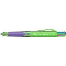 Pix retractabil, 4 culori, corp mixt, varf 1mm, InkJoy Quatro Lime Fun Papermate