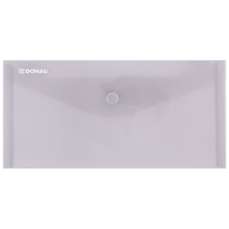 Mapa plastic cu capsa DL, 10buc/set, fumuriu, Donau