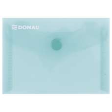 Mapa plastic cu capsa A7, 10buc/set, verde transparent, Donau