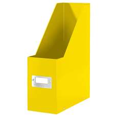 Suport vertical carton laminat, galben, latime 10cm, Click&Store Leitz