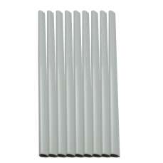 Baghete din plastic, 6mm, alb, indosariere 1-50coli, 100buc/set, 65106W Ecada