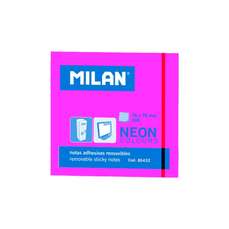 Notes autoadeziv 76mm x 76mm, 100 file/buc, roz neon, 85432 Milan
