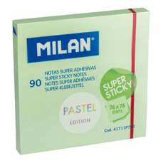 Notes autoadeziv 76mm x 76mm, 90 file/buc, verde pal, 41711P790 Super Sticky Milan