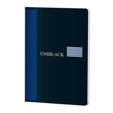 Caiet A4, 60file, dictando, coperta negru-albastru, Uniblack Pigna