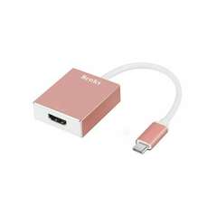 Adaptor USB-C (tata) la HDMI (mama), rose gold, Benks