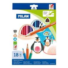 Creioane colorate 18culori/set, 0722318 Milan