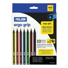 Creioane colorate 10culori/set, 07229110 Maxi Ergo Milan
