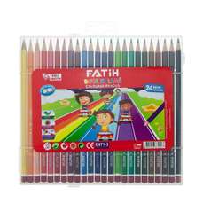 Creioane colorate 24culori/set, 33290, Fatih