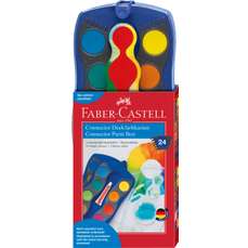 Acuarele pe baza de apa, 24 culori, Connector Faber Castell-FC125020