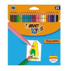 Creioane colorate 24culori/set Tropicolors BIC BC832568