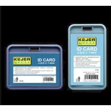 Ecuson plastic flexibil pentru carduri, orizontal, albastru, 85x54mm, 5buc/set, Kejea