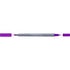 Marker solubil in apa, purpuriu, 284, 2 varfuri, Goldfaber, Faber Castell-FC164584