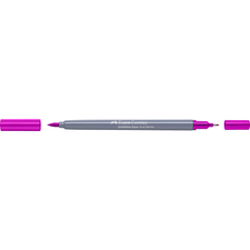 Marker solubil in apa, magenta, 228, 2 varfuri, Goldfaber, Faber Castell-FC164598