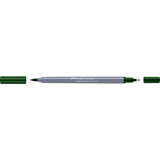 Marker solubil in apa, verde pin, 267, 2 varfuri, Goldfaber, Faber Castell-FC164567